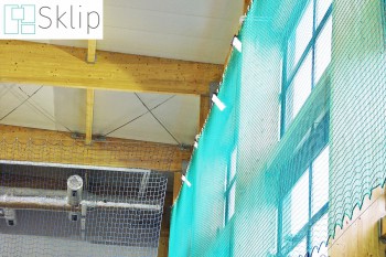 Kotara grodząca z siatka ze sznurka - na hale | Sklep zabezpieczeniami z siatek do hali sportowej
